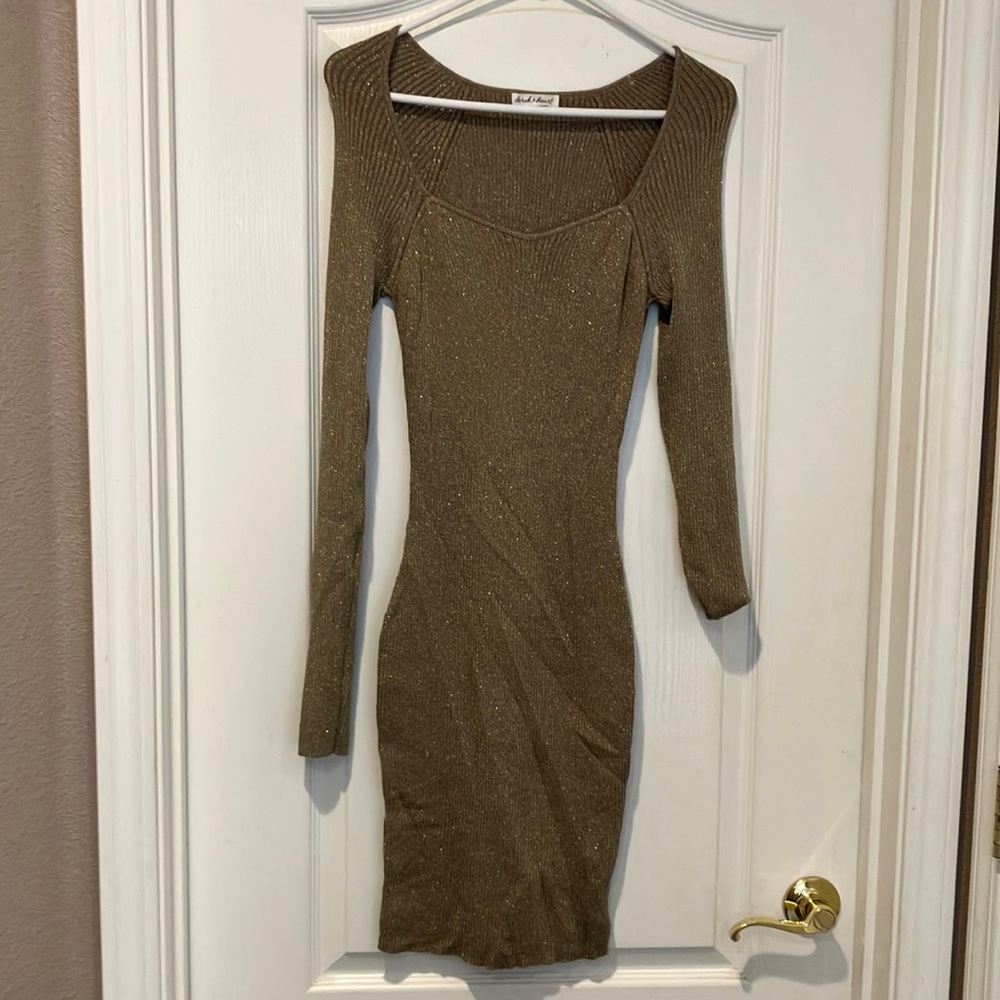 Gold Derek heart dress